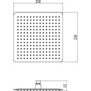 Душевая лейка тропического душа Ledeme L014-25 (L014-25) 