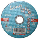 Круг отрезной по металлу 150х2.5x22.2 мм Long Life LUGAABRASIV (4603347236871) 