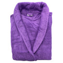Халат махровый гладкокрашеный ТУРОН ВОДИЙ ТЕКС фиолетовый №400 L (арт 86907,) 