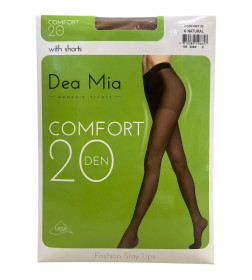 Колготки женские 1445 DEA MIA COMFORT 20 (ПА тонкие), р. 6 NATURAL