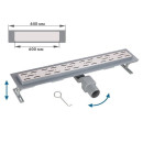 Сливной трап горизонтальный D 50, реш. нерж., сухой затвор, 63х600мм, AV Engineering (AVE5016560) 
