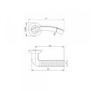 Ручка дверная Punto R.TL54.Logica 140mm SG/GP золото (36325) 