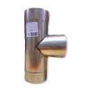 Тройник 90 гр d115мм; AISI304-0,8мм