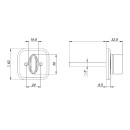 Фиксатор ночной задвижки Fuaro BKW8x75.K.TRD62 BL-24 черный (46119) 