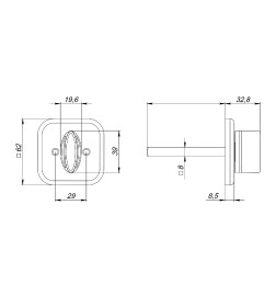 Фиксатор ночной задвижки Fuaro BKW8x75.K.TRD62 BL-24 черный