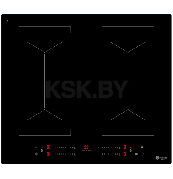 Варочная поверхность индукционная SCHTOFF I6S10B Black (I6S10B Black) 