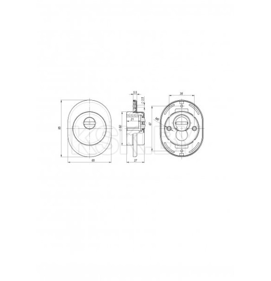 Броненакладка Fuaro Def.Eco/OV.4825 СP-8 хром (40127) 