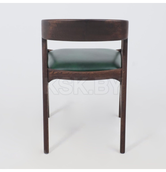 Стул ВАРДО КОМФОРТ ПЛЮС, нат. кожа зеленый/дуб натуральный/покрытие рич (114348) 