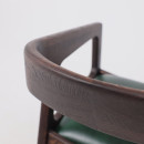 Стул ВАРДО КОМФОРТ ПЛЮС, нат. кожа зеленый/дуб натуральный/покрытие рич (114348) 