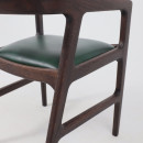 Стул ВАРДО КОМФОРТ ПЛЮС, нат. кожа зеленый/дуб натуральный/покрытие рич (114348) 