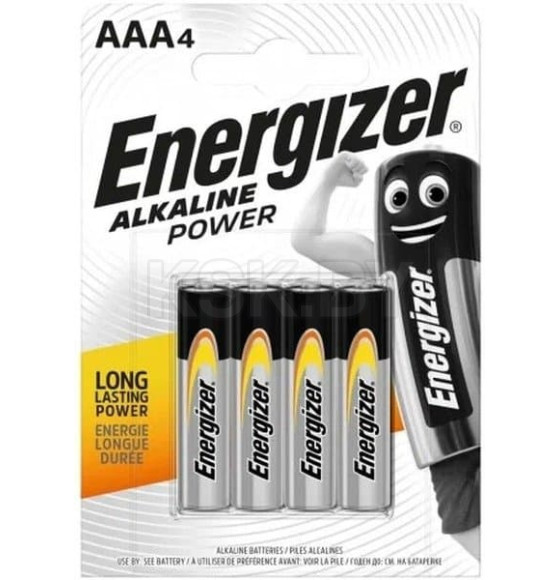 Батарейка AAA FR03 BL-4 Alkaline power Energizer (00-00000403) 