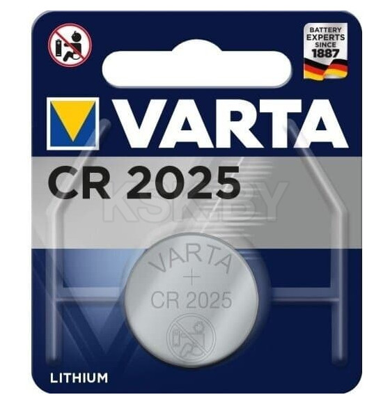 Батарейка CR2025 BL1 3V Lithium Varta Electronics (6025101401) 