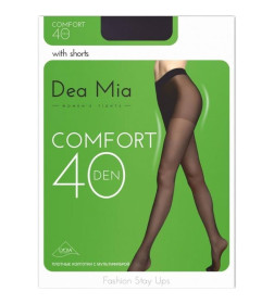 Колготки женские 1456 DEA MIA SIMPLY 40 (ПА плотные), р. 6 NERO