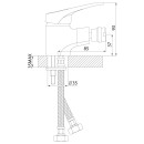 Смеситель для биде Rossinka Silvermix B35-51 (B35-51) 