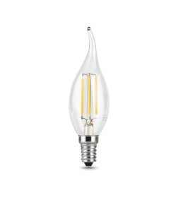 Лампа Gauss Filament Свеча на ветру 9W 680lm 2700К Е14 LED 