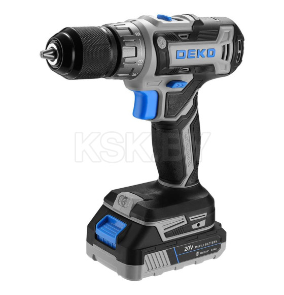 Дрель-шуруповерт аккумуляторная DEKO DKCD20V ONE SET 63 (083-1038) 