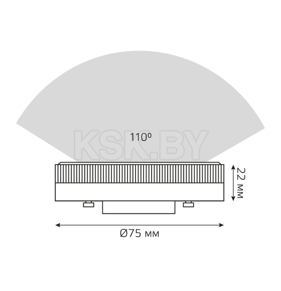 Лампа Gauss Elementary GX53 11W 810lm 3000K LED  (83811) 