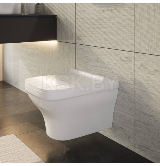 Комплект BERGES 042450 (инсталляция NOVUM, кнопка D3 хром глянец, унитаз Strati Rimless, сидение дюропласт Strati Slim SO) (042450) 