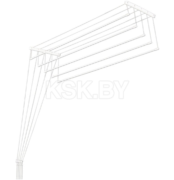 Сушилка для белья потолочная Comfort Alumin Group алюминиевая  2,4м 5 прутьев