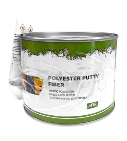 Шпатлевка со стекловолокном Polyester Putty FIBER 0,9кг