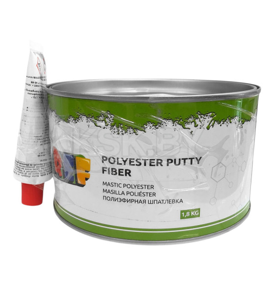 Шпатлевка со стекловолокном Polyester Putty FIBER 1,8кг (REF-R02218) 