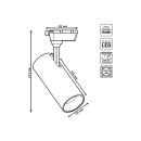 Светильник трековый однофазный LED, 4000К, 1400 Лм, 60°, 20Вт цилиндр (белый) Gauss TR063 (TR063) 