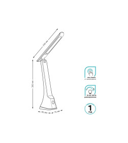 Светильник настольный GTL203 6W 380lm 4000K 170-265V диммируемый LED (белый) Gauss GT2031