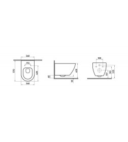 Комплект BERGES 043350 (инсталляция АТОМ Line, кнопка хром глянец, унитаз MASCON Rimless, сидение дюропласт микролифт)