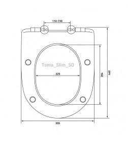 Комплект BERGES 043353 (инсталляция АТОМ Line, кнопка хром глянец, унитаз PUMA XL Rimless, сидение дюропласт Toma Slim SO)