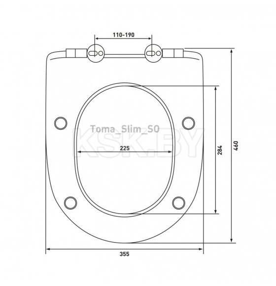 Комплект Berges (Инсталляция NOVUM 525, кнопка S3, унитаз PUMA XL Rimless, сиденье дюропласт Toma Slim SO) (043247) 