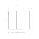 шкаф навесной Grand 600 с зеркалом (zsh.GRA.60) 