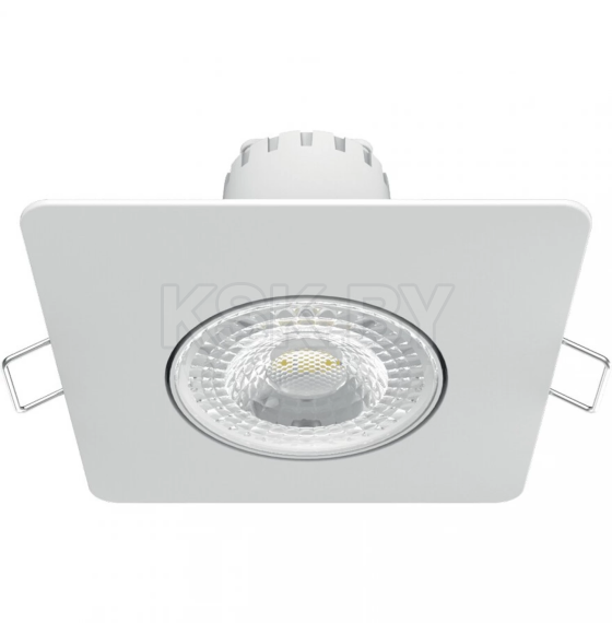 Светильник встраиваемый LED 6W 500 Lm 3000K 90х90х56 мм квадрат (белый) Gauss 948411106 (948411106) 