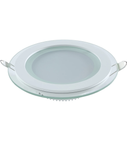 Светильник встраиваемый LED 6W 490lm 4000K 185-265V IP20 100х36 мм круг (с декоративным стеклом) Gauss Glass 947111206