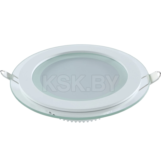 Светильник встраиваемый LED 6W 490lm 4000K 185-265V IP20 100х36 мм круг (с декоративным стеклом) Gauss Glass 947111206 (947111206) 