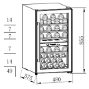 Винный шкаф Weissgauff WWC-49 DB DualZone (WWC-49DBDualZone) 