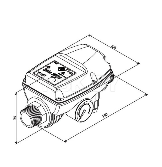 Пресс контроль BRIO 2000-M max.12A 1/N/PE 230v 50-60Hz IP65 Italtecnica BRIO-M