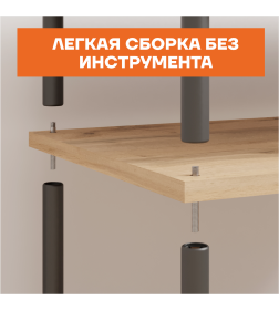 Гардеробная система 47 "НеШкаф" (системы открытого хранения), 1145х365х2065, цвет белый
