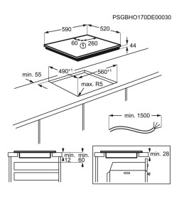 Панель варочная индукционная AEG IAE64843FB