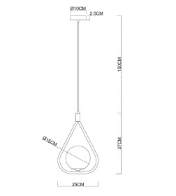 Светильник подвесной Arte Lamp MATISSE A7764SP-1BK