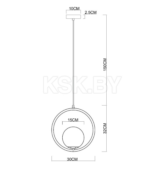 Светильник подвесной Arte Lamp MATISSE A7741SP-1BK (A7741SP-1BK) 