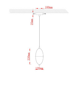 Светильник подвесной Arte Lamp ANDROMEDA A2089SP-3GO