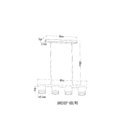 Люстра подвесная Arte Lamp LEGACY A8024SP-4BK