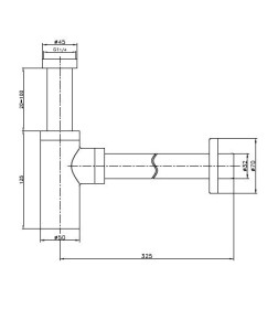 Сифон для умывальника Lauter 21635B