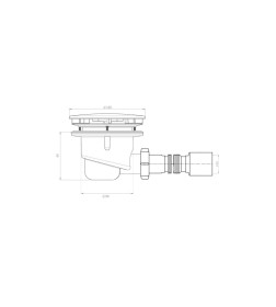 Душевой поддон Axus Kvadro-PK-90 (90*90*5)