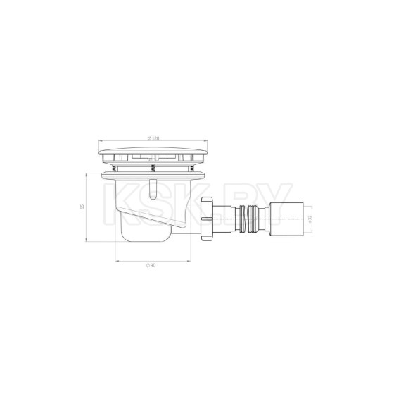 Душевой поддон Axus Rondo-PR-90 (90*90*5) (PR-90) 