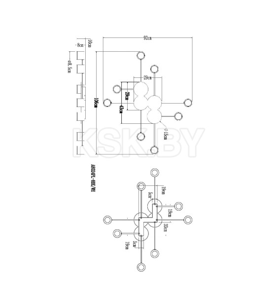 Люстра потолочная Arte Lamp LEGACY A8024PL-8WH (A8024PL-8WH) 