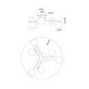 Люстра потолочная Arte Lamp GEMINI A2243PL-6BK (A2243PL-6BK) 