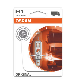 Лампа автомобильная галогенная H1 70W 24V P14.5S 10XBLI1DK OSRAM 64155-01В