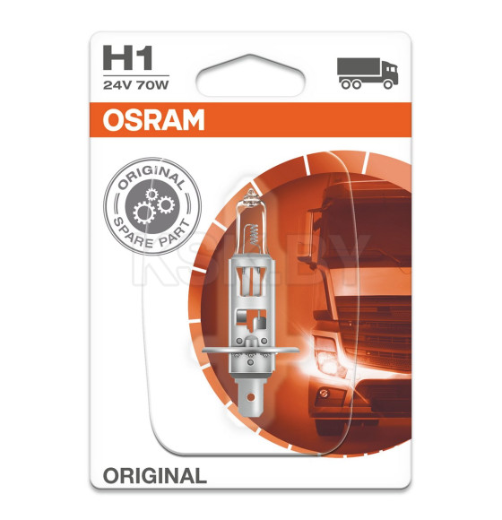 Лампа автомобильная галогенная H1 70W 24V P14.5S 10XBLI1DK OSRAM 64155-01В (64155-01В) 