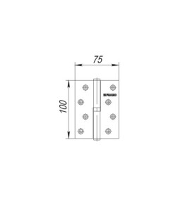 Петля съемная Fuaro IN4430SR SN правая (100*75*2,5) матовый никель (упаковка 2шт.)